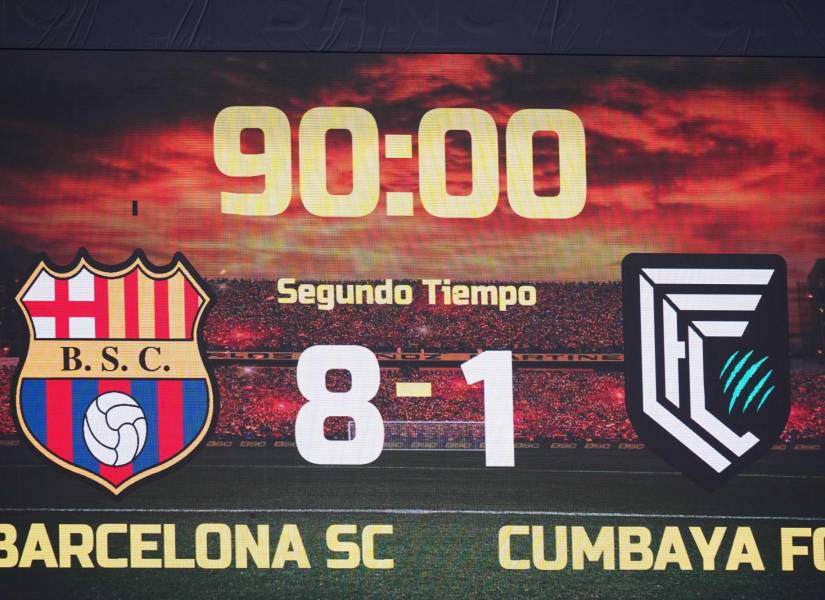 Barcelona SC hizo historia al vencer 8-1 al Cumbayá en la Liga Pro.