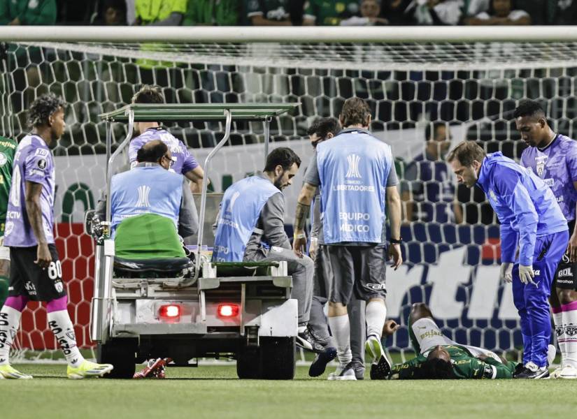 Endrick, de Palmeiras, salió lesionado este miércoles en el partido de la Copa Libertadores ante Independiente del Valle (IDV) en el estadio Allianz Parque en Sao Paulo (Brasil).