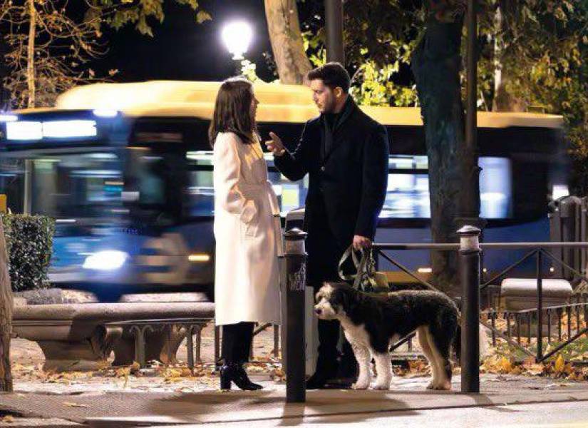 Fotografía de Ana de Armas junto a Manuel Anido Cuesta en Madrid