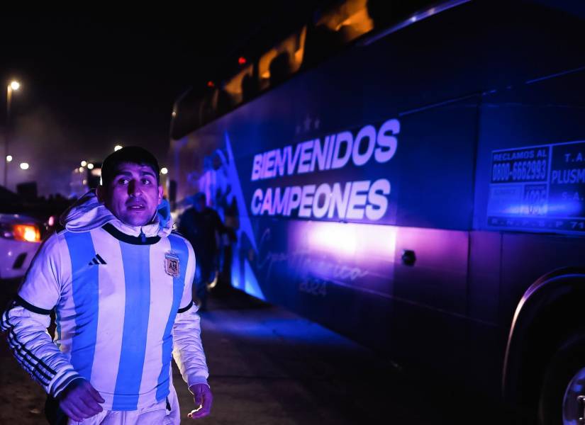Bus de la selección de Argentina.