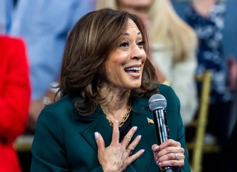 Fotografía de la candidata Kamala Harris