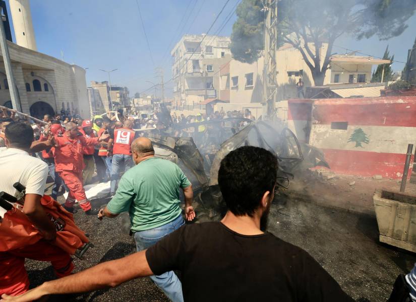 Foto en Líbano despúes del bombardeo