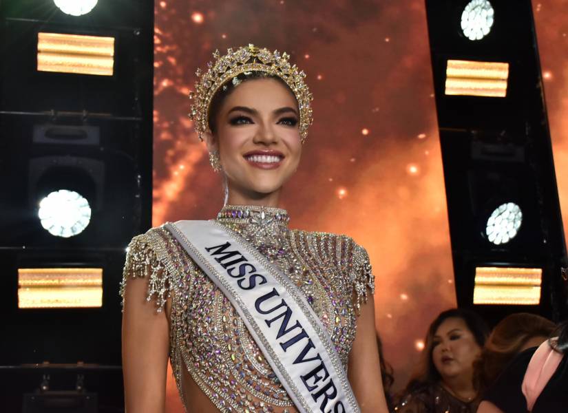 Mara Topic en imagen de archivo en el certamen de belleza Miss Universo Ecuador celebrado este sábado 8 de junio.