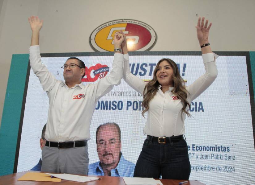 Iván Saquicela y Luisa Coello.