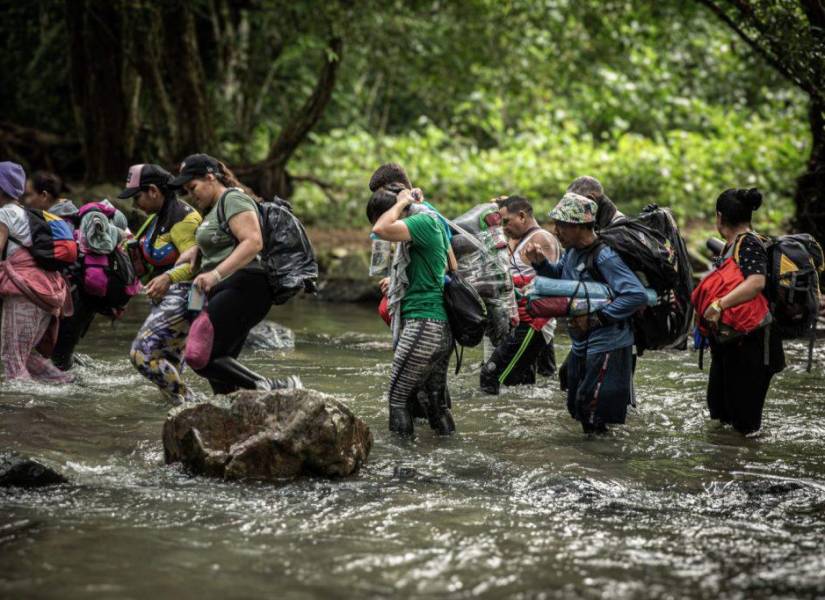 Foto de migrantes.