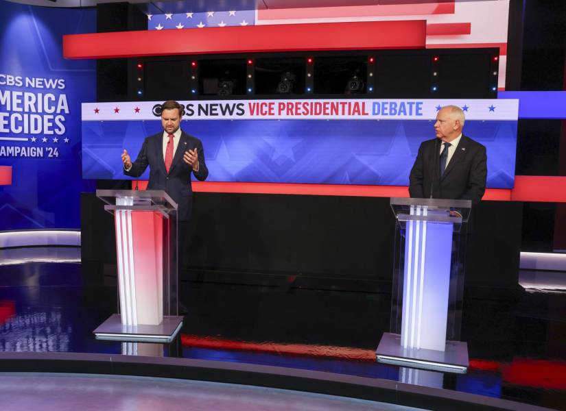 Debate entre los candidatos a vicepresidentes de Estados Unidos, Tim Walz y JD Vance.