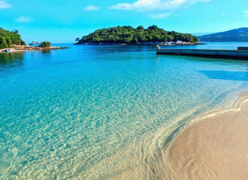 Foto de una playa en Albania.