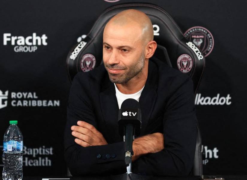 El entrenador de Inter Miami, Javier Mascherano, en rueda de prensa