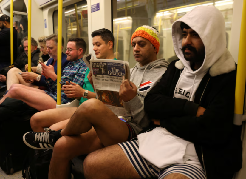 El primer “No Pants Tube Ride” en la capital británica tuvo lugar en 2009 y, desde entonces, se ha convertido en uno de los eventos más esperados.