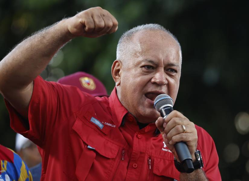 Fotografía de archivo del 17 de agosto de 2024 del primer vicepresidente del Partido Socialista Unido de Venezuela (PSUV), Diosdado Cabello.