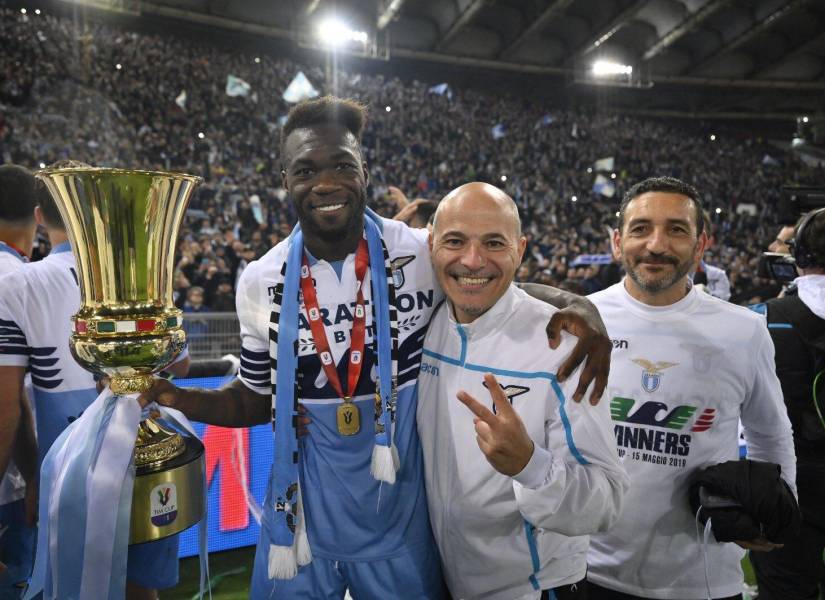 Felipe Caicedo campeón con la Lazio.