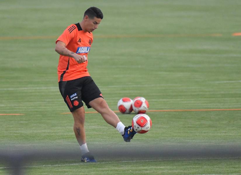 James Rodríguez buscará liderar a Colombia para vencer a Bolivia en las Eliminatorias Sudamericanas.