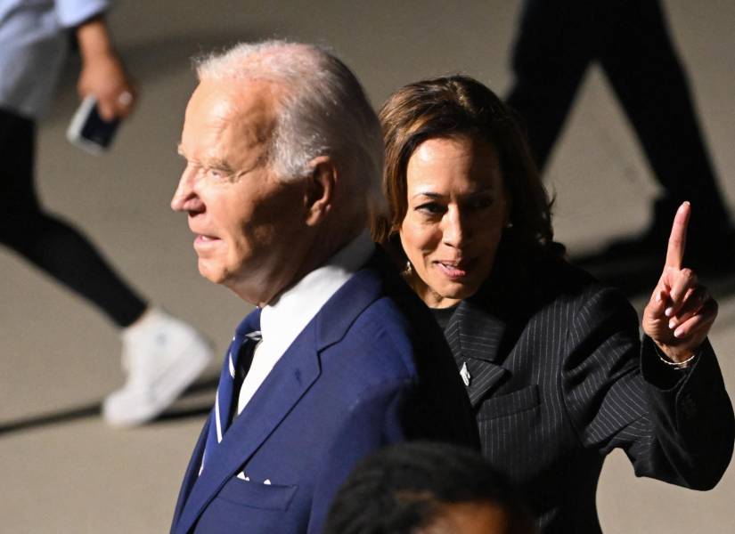 Imagen de este jueves 1 de agosto. Harris acompaña a Biden en un evento en Maryland.