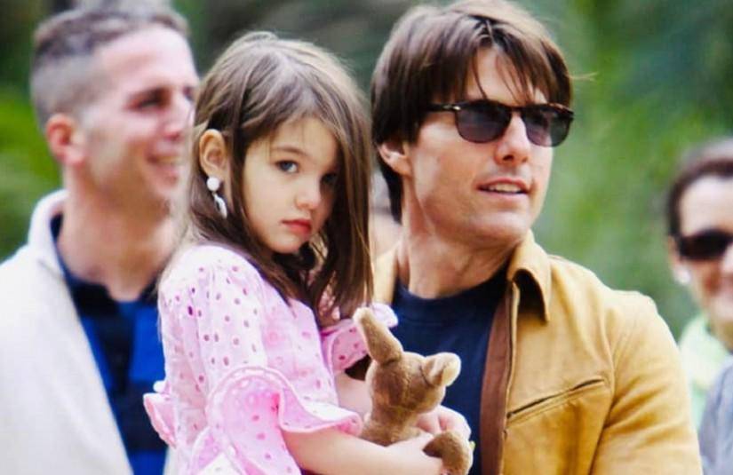 Imagen de archivo de Tom Cruise y su hija con Katie Holmes, Suri.
