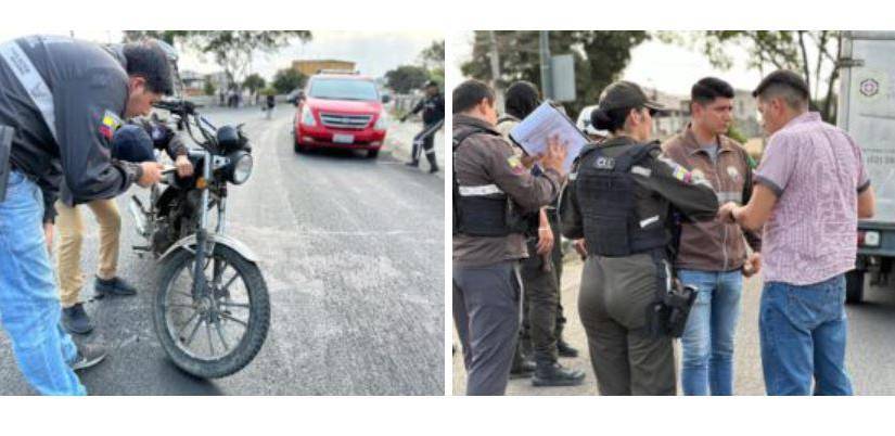 Agentes levantan las pruebas tras la balacera.