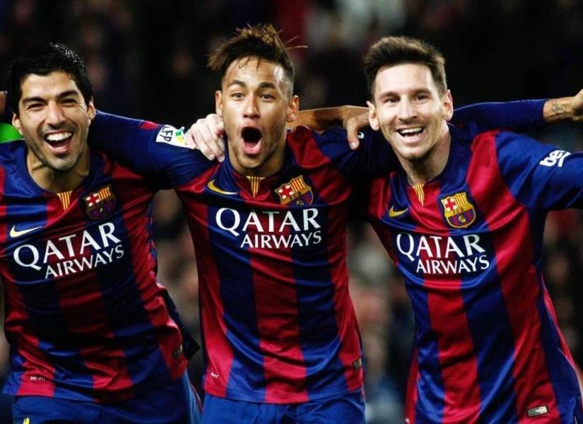 La recordada MSN del FC Barcelona.