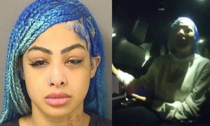 Mugshot de Yailin La Más Viral / interrogatorio policial tras disputa con Tekashi.