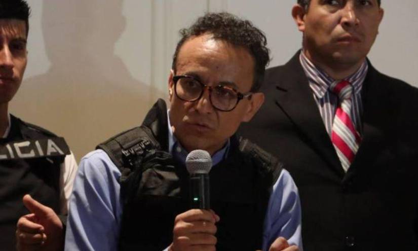 Christian Zurita, el reemplazo en la candidatura de Fernando Villavicencio, quien fue asesinado el pasado 9 de agosto de 2023.